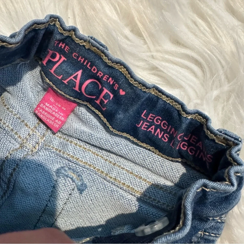 The Children’s Place Toddler Girls‎ Jegging Jeans Blue Adjustable Waist 18-24 M
